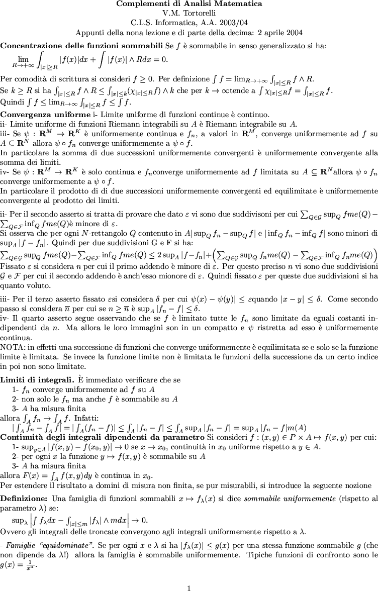 $\displaystyle {\int_D (f_x (x,y) + g_y (x,y)) dx dy =\int_{\partial D} f\nu_1 d...
...int_{\partial D} g\nu_2 dl=
\int_{\partial D} \langle V, \nu\rangle d{\cal L}}$