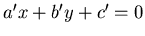 $a'x+b'y+c'=0$